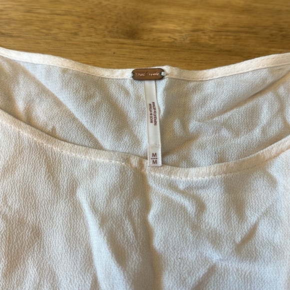 FREE PEOPLE ⭐️ button down blouse with balloon sleeve - Picture 5 of 6